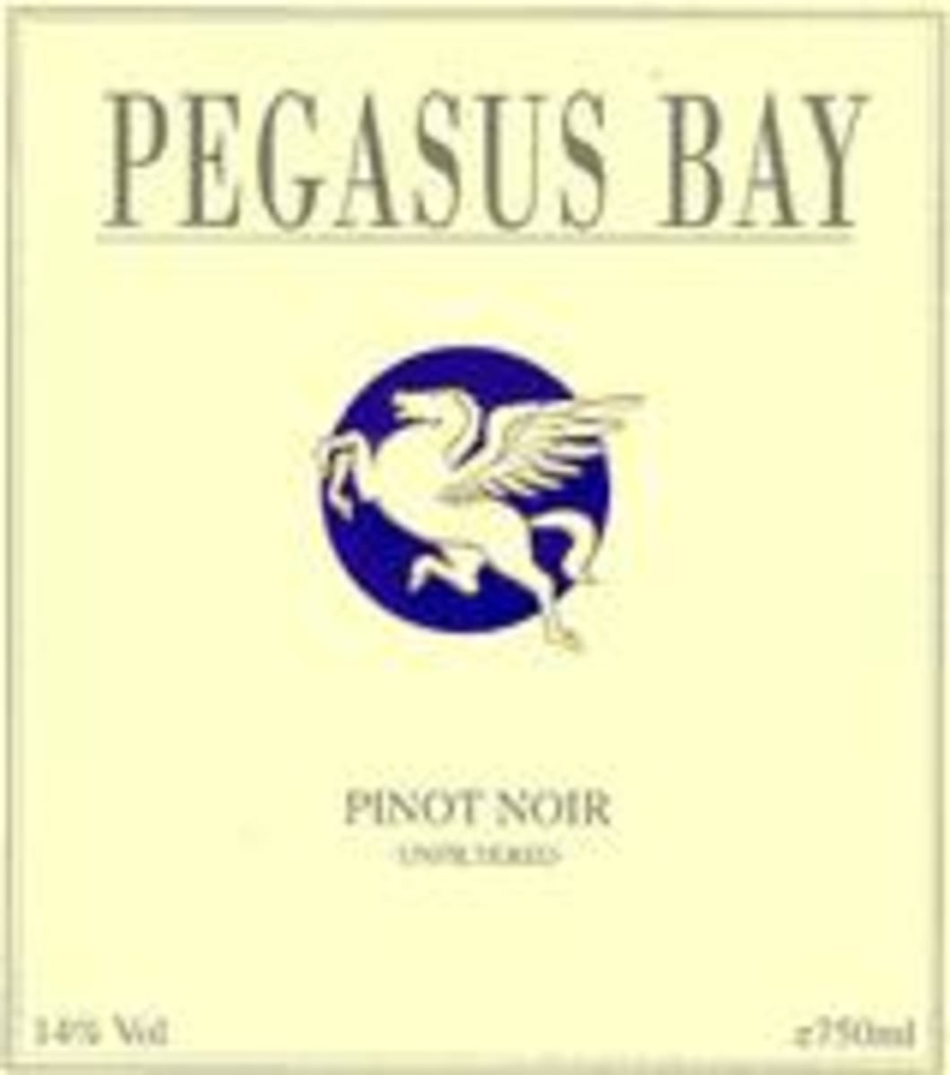 Pegasus Bay Pinot Noir 2001 Front Label