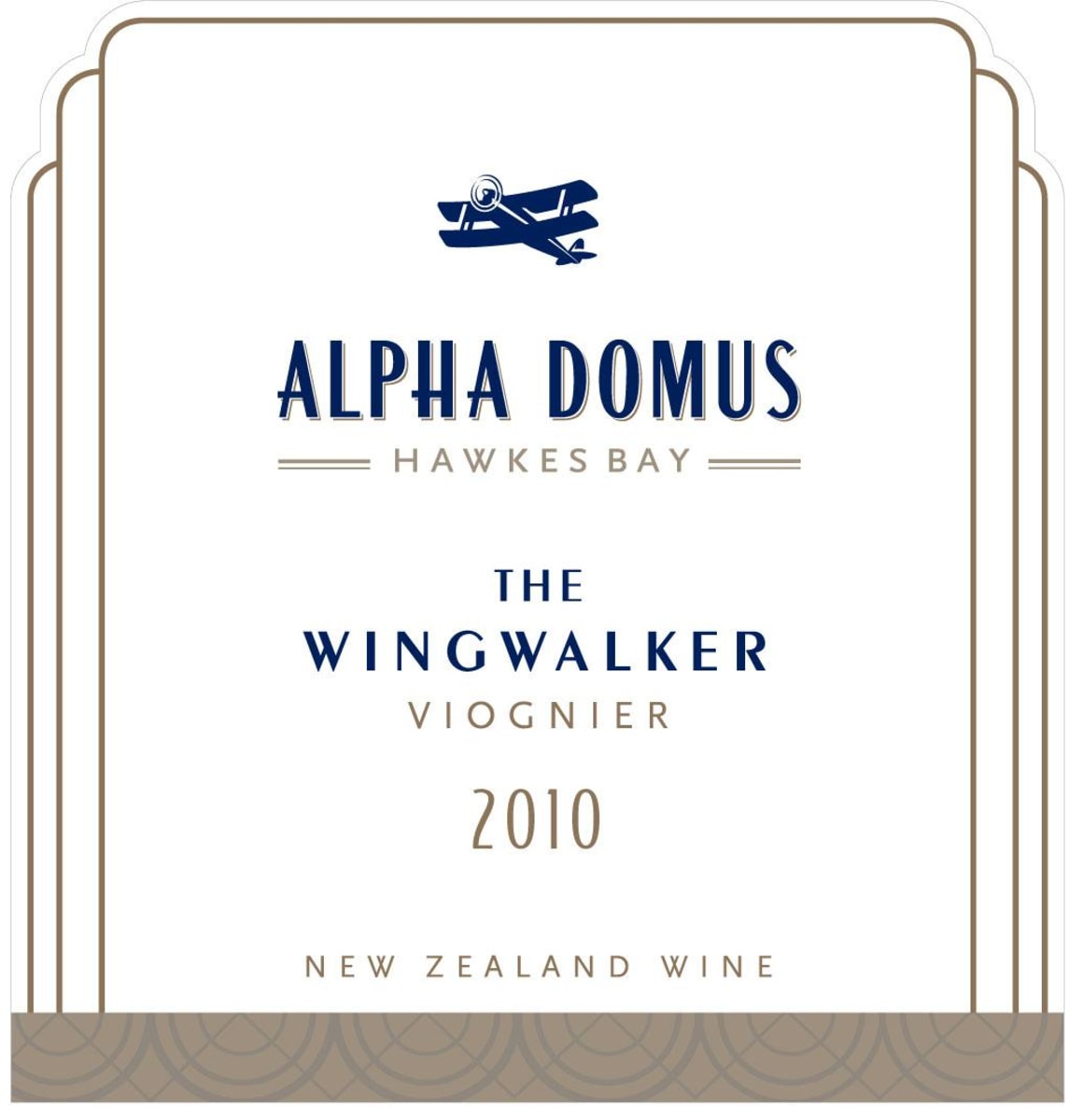 Alpha Domus The Wingwalker Hawke's Bay Viognier 2010 Front Label