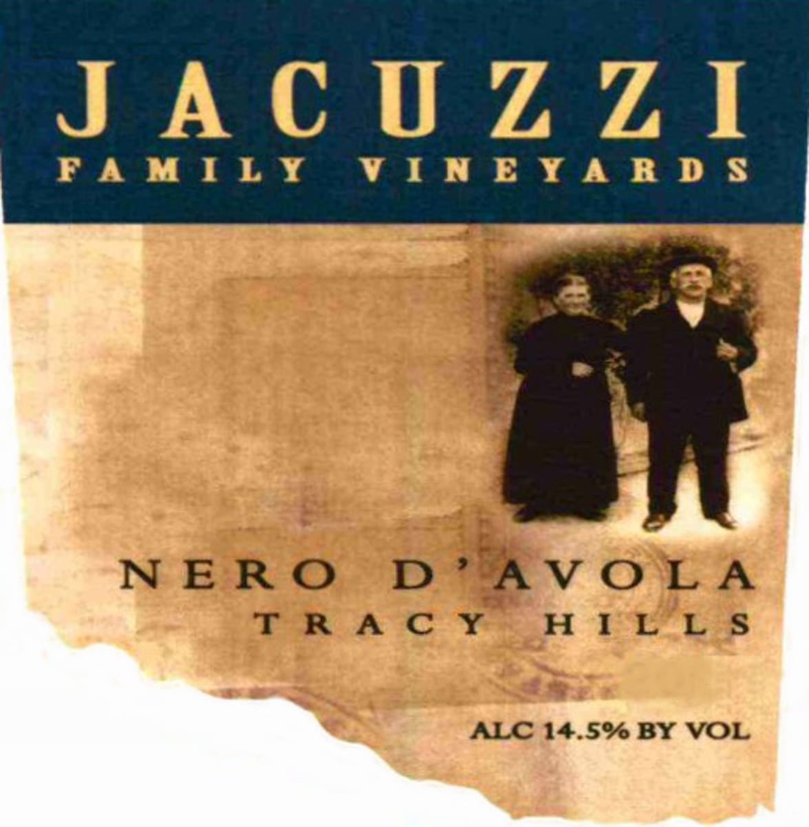 Jacuzzi Nero d'Avola 2007 Front Label