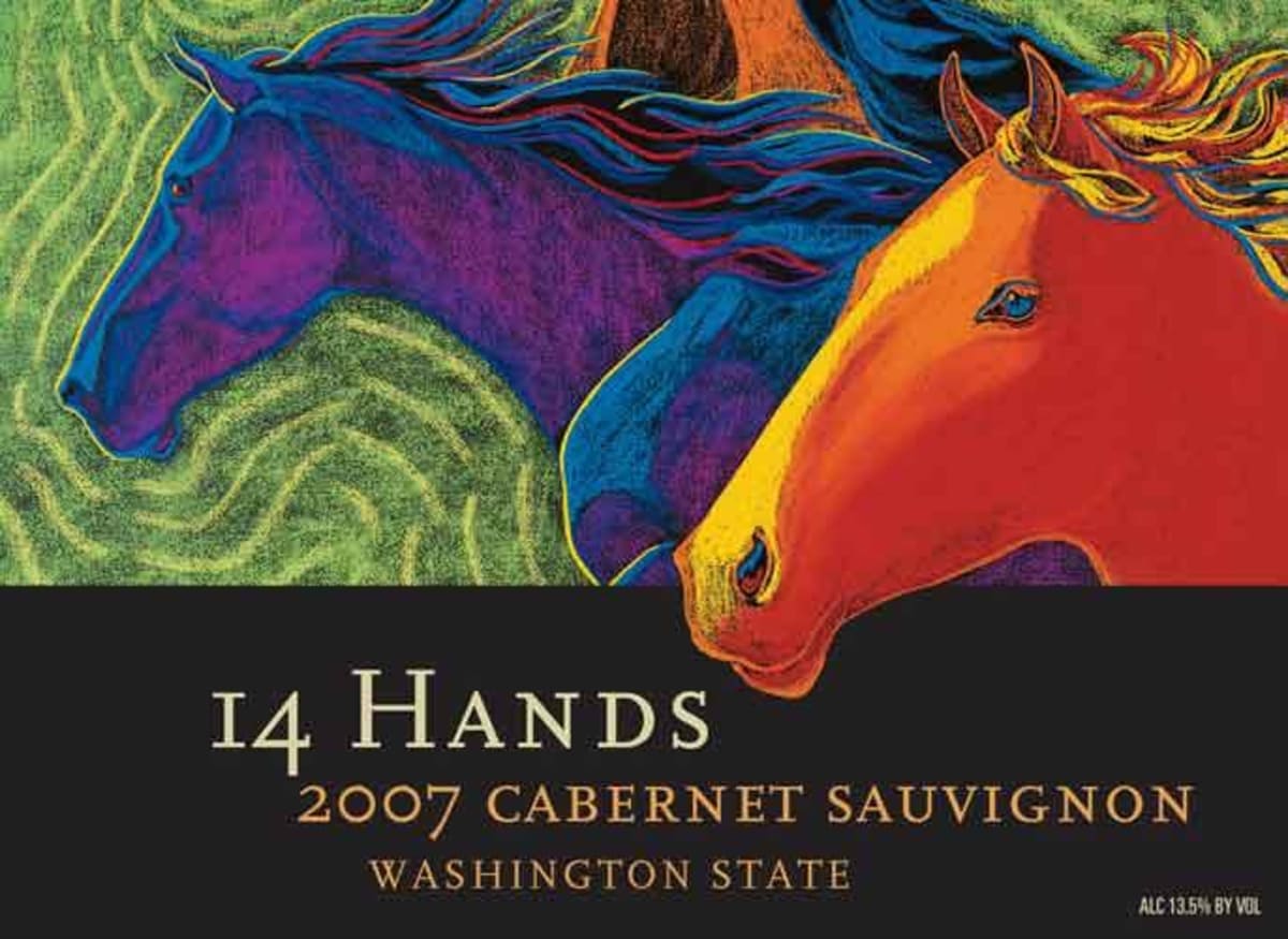 14 Hands Cabernet Sauvignon 2007 Front Label