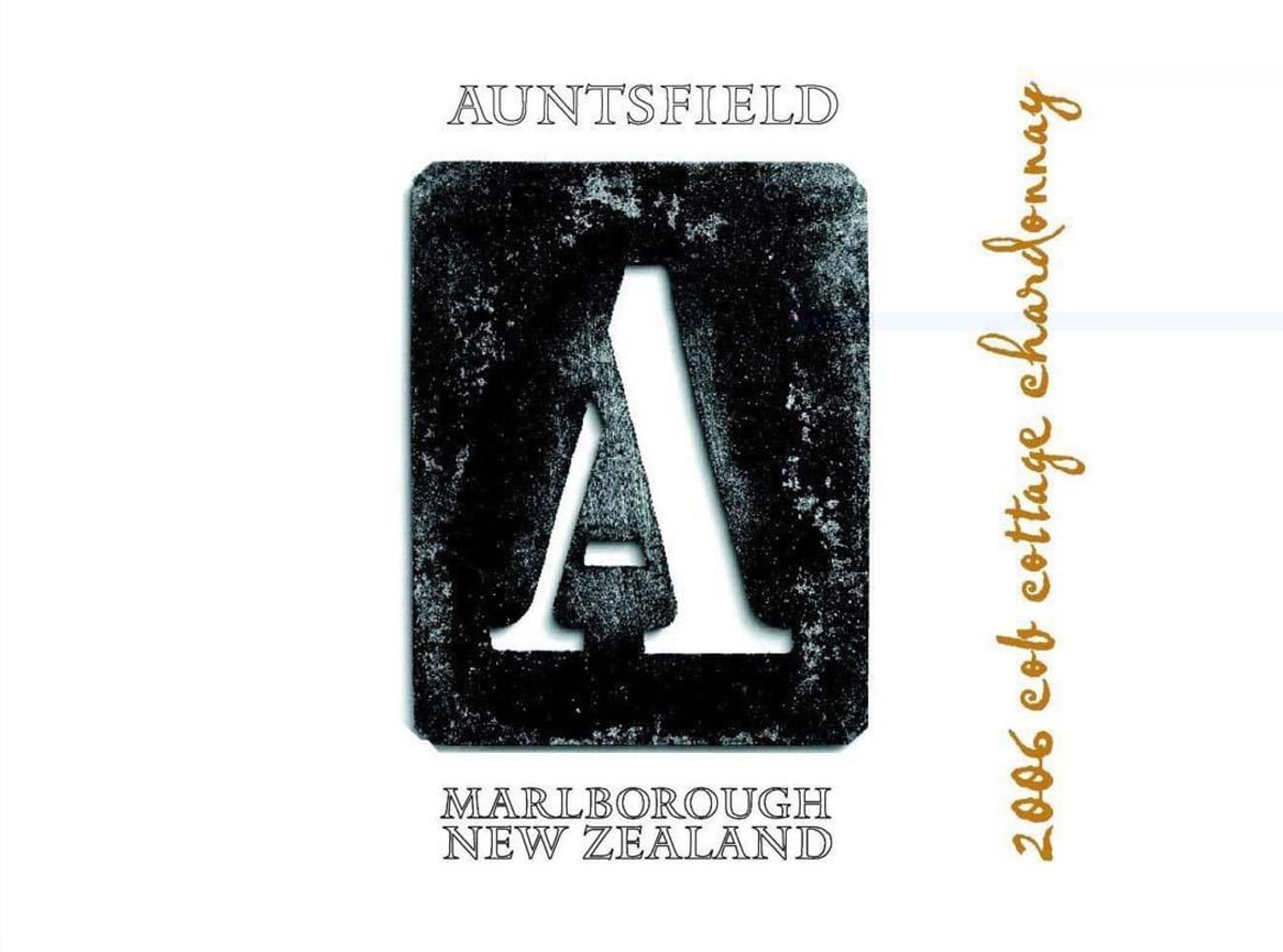 Auntsfield Estate Cob Cottage Chardonnay 2006 Front Label