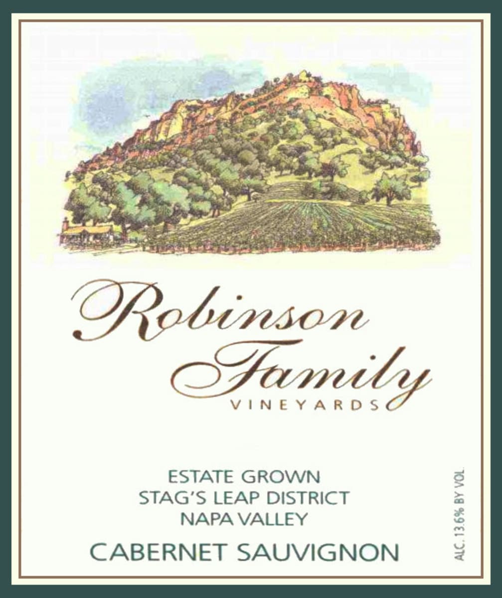 Robinson Family Vineyards Cabernet Sauvignon 2008  Front Label