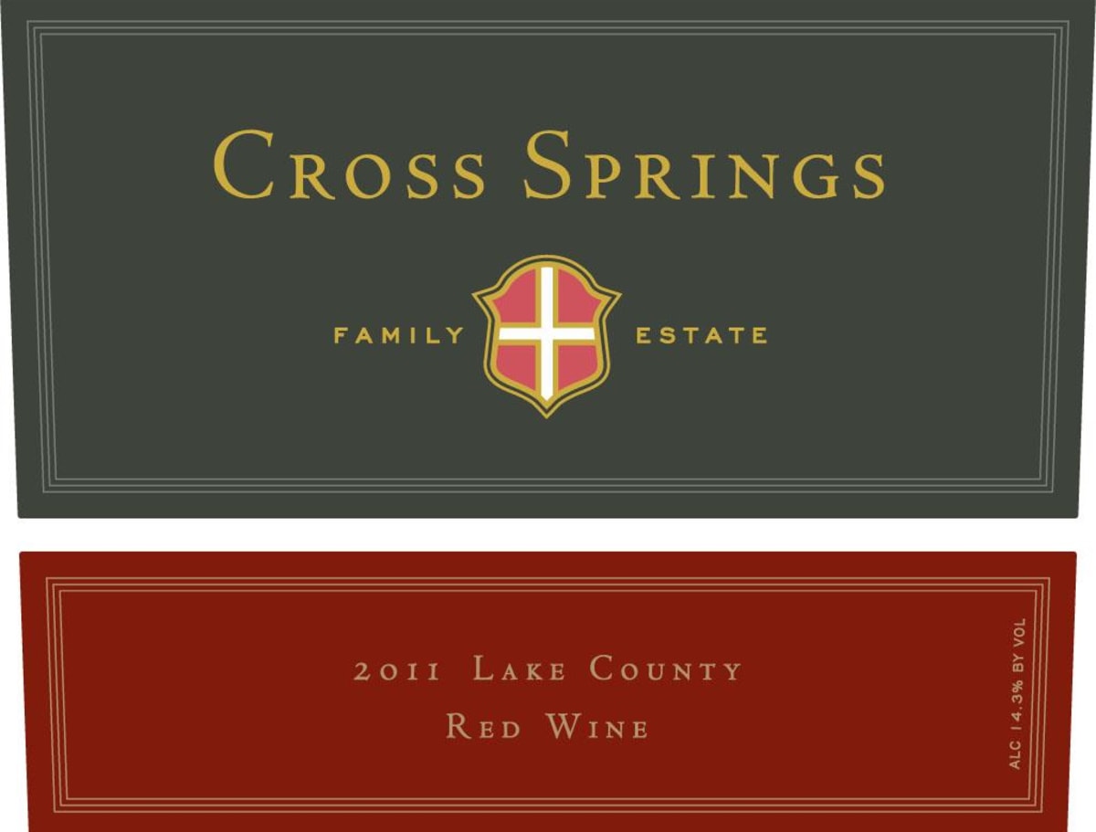 Cross Springs Red 2011  Front Label