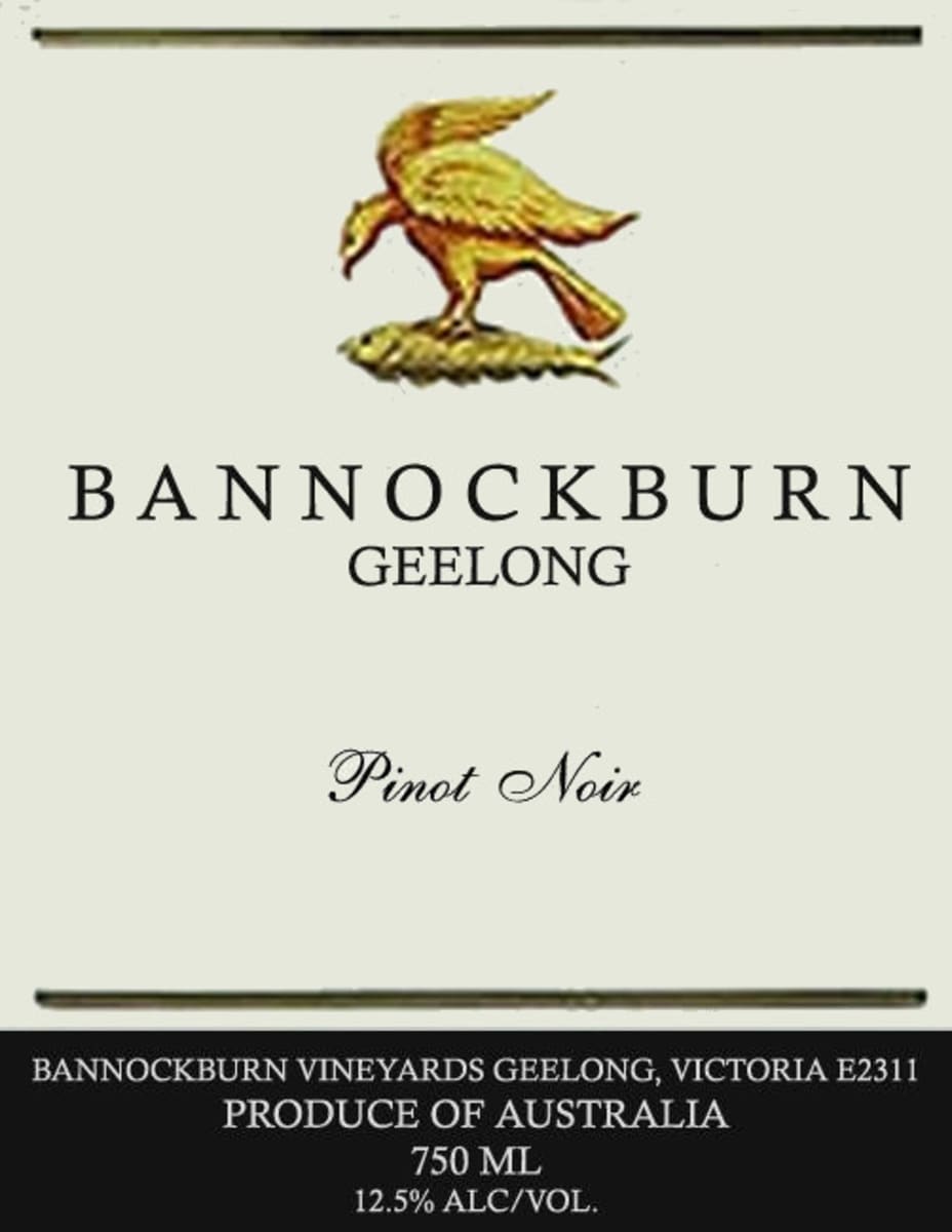 Bannockburn Geelong Pinot Noir 2011 Front Label