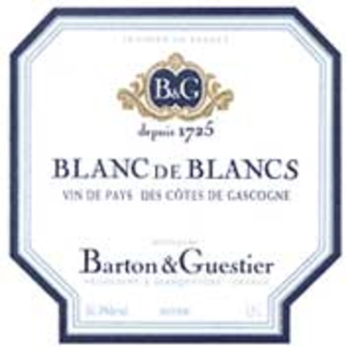 Barton & Guestier Blanc de Blancs 2001 Front Label