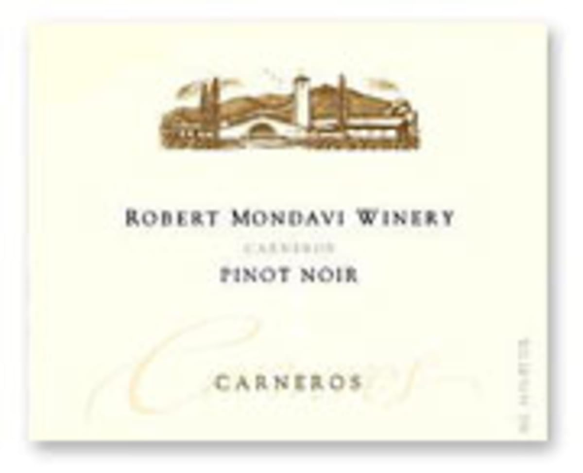 Robert Mondavi Carneros Pinot Noir 2001 Front Label