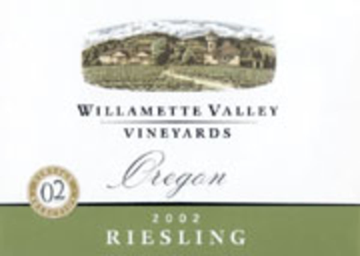 Willamette Valley Vineyards Riesling 2002 Front Label