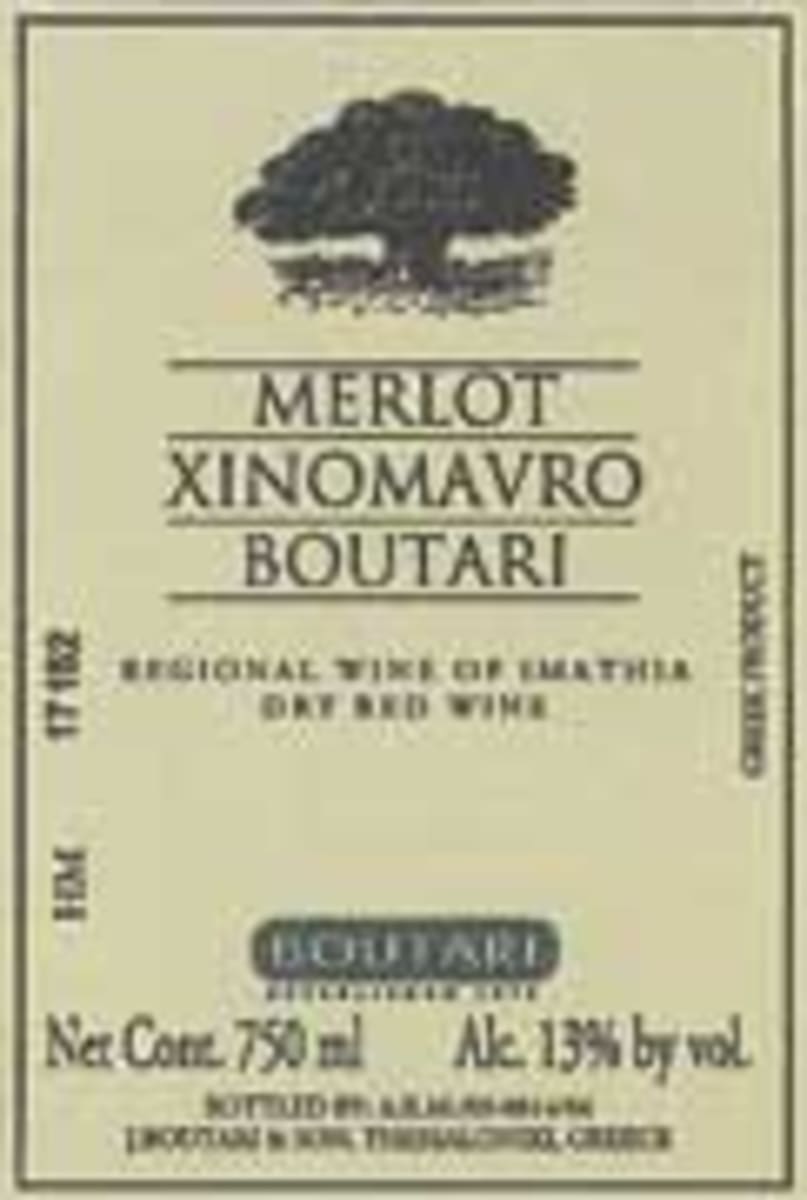 Boutari Xinomavro Merlot 2001 Front Label