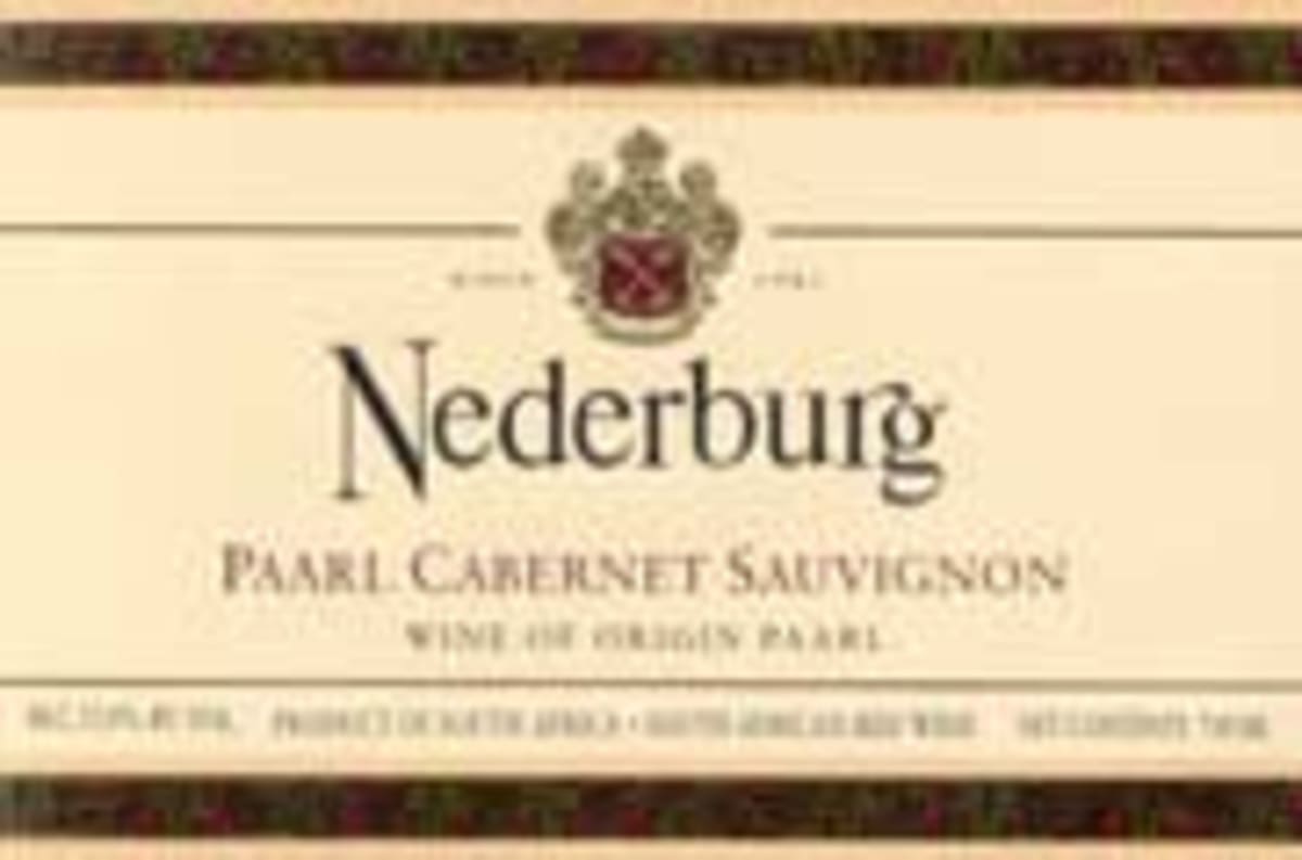 Nederburg Paarl Cabernet Sauvignon 2002 Front Label