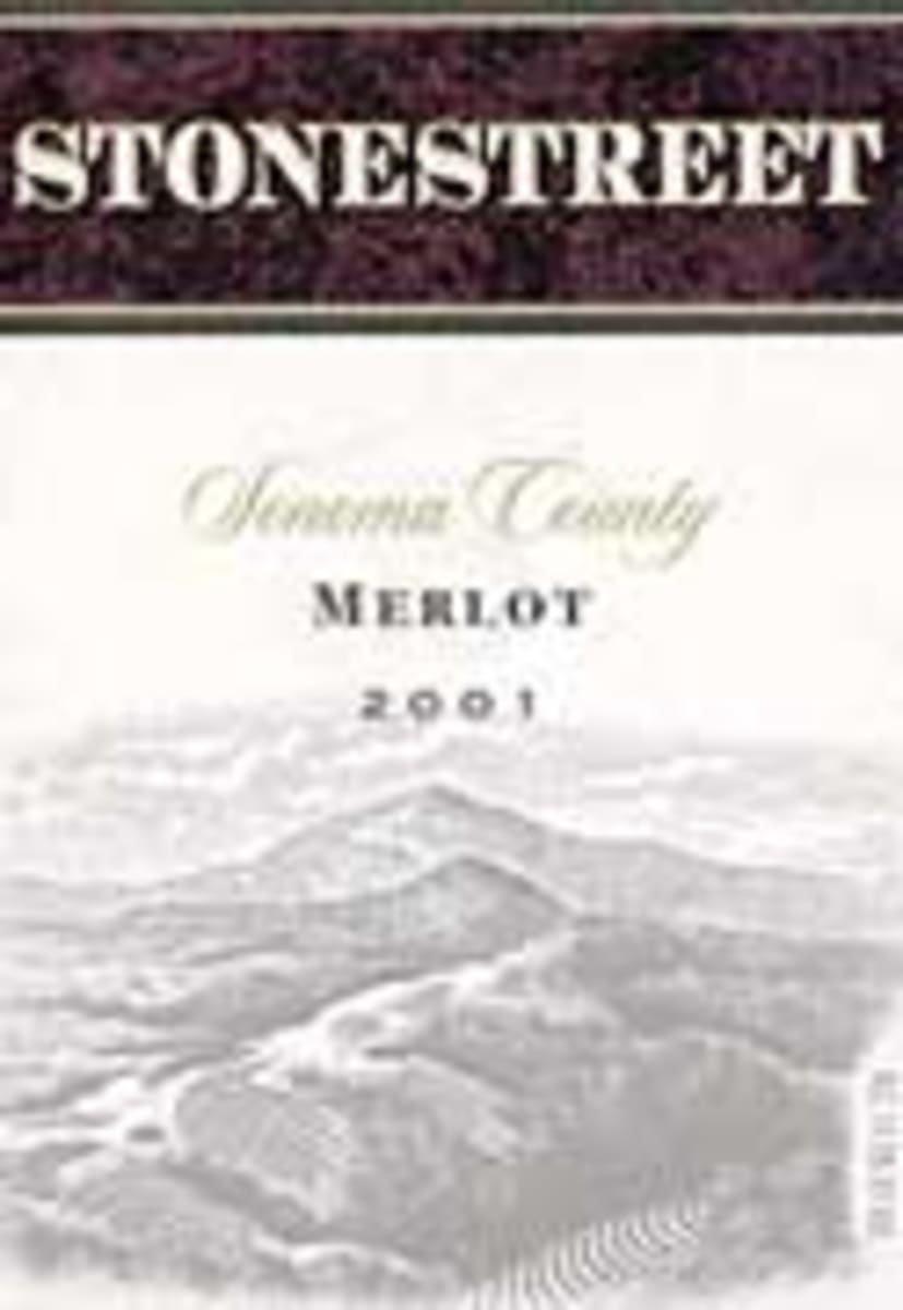 Stonestreet Merlot 2001 Front Label