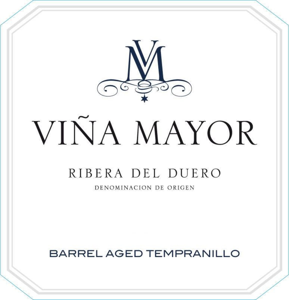 Vina Mayor Barrel Aged Tempranillo 2012 Front Label