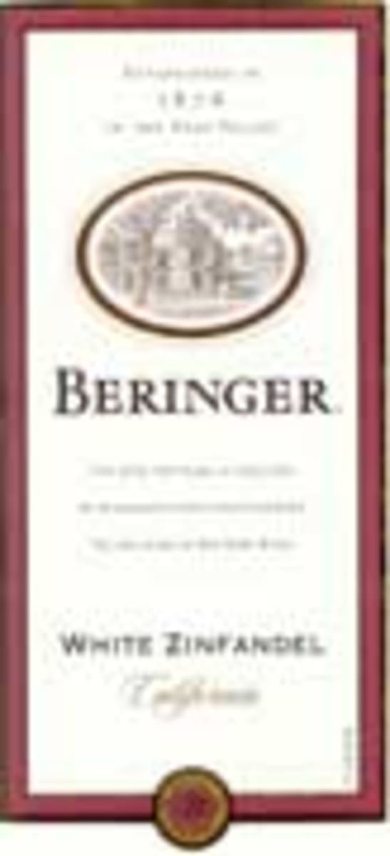 Beringer White Zinfandel 2004 Front Label