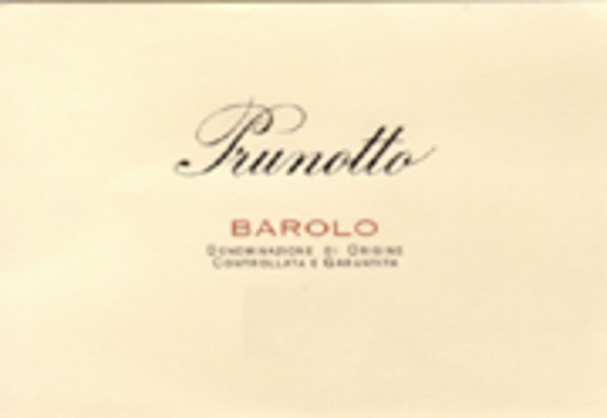 Prunotto Barolo 2000 Front Label