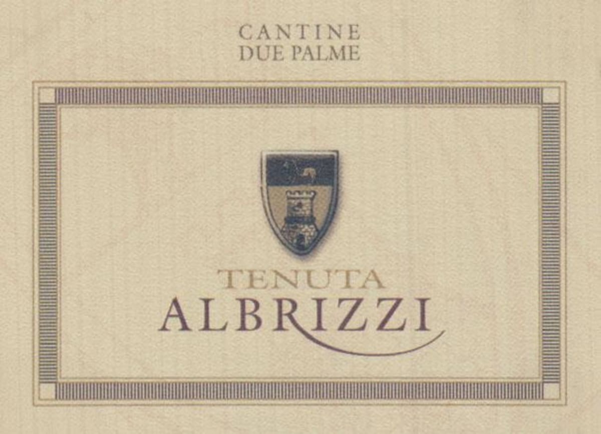 Cantine Due Palme Tenuta Albrizzi Rosso 2004 Front Label