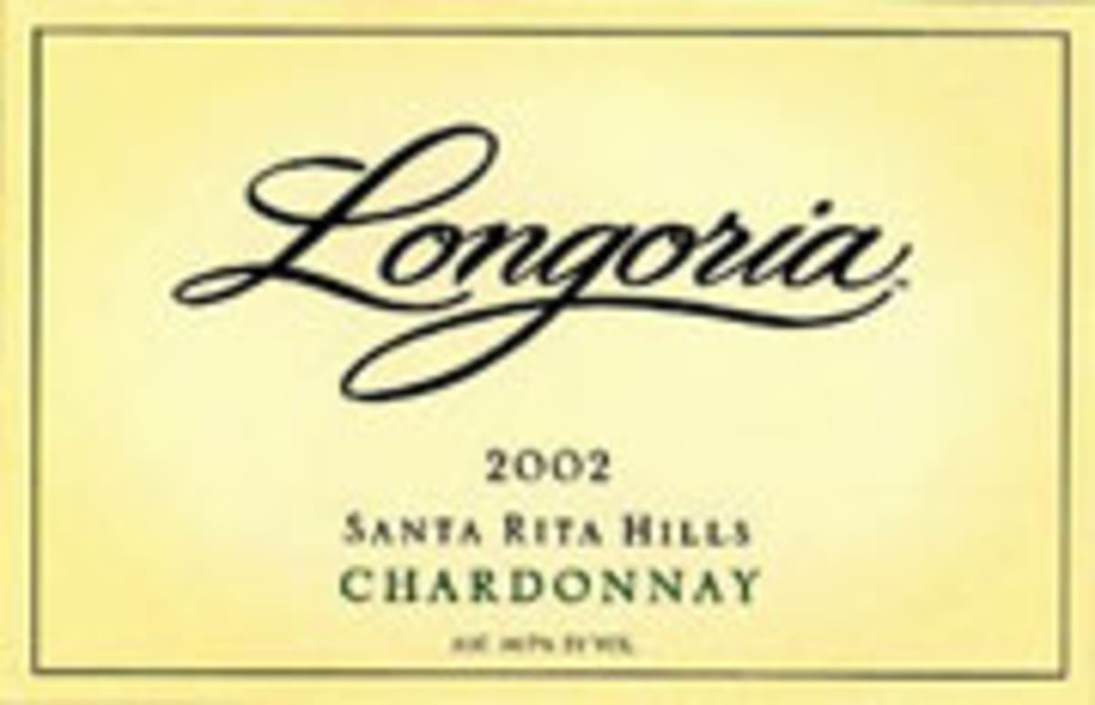 Longoria Chardonnay Sta. Rita Hills 2002 Front Label