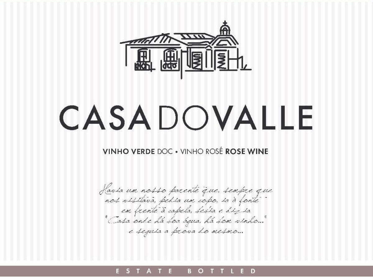 Casa do Valle Rose 2013 Front Label