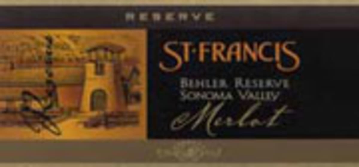 St. Francis Behler Vineyard Reserve Merlot 2001 Front Label