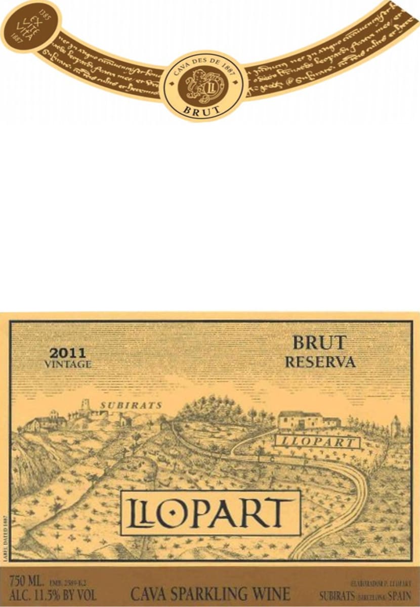 Llopart Reserva Cava Brut 2011 Front Label