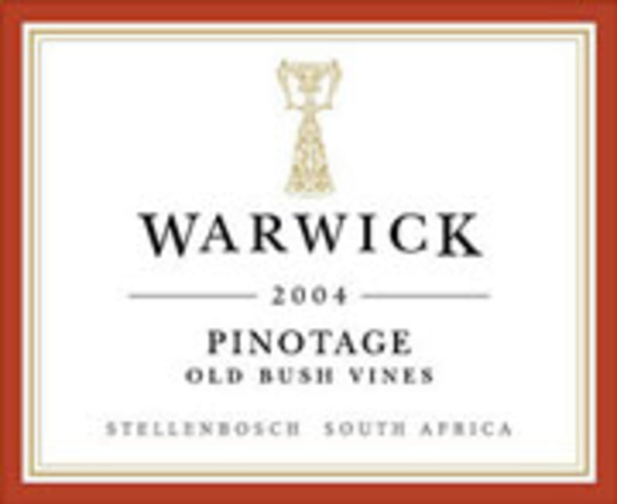 Warwick Pinotage 2004 Front Label