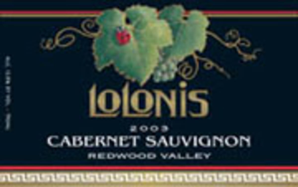 Lolonis Cabernet Sauvignon 2003 Front Label