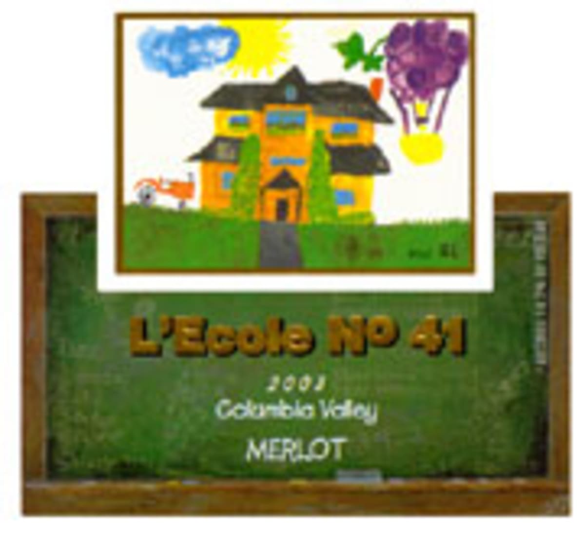 L'Ecole 41 Columbia Valley Merlot 2003 Front Label