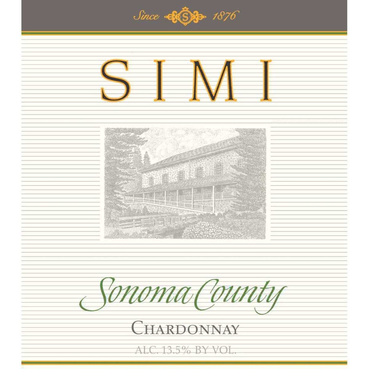 Simi Sonoma County Chardonnay 2005 Front Label