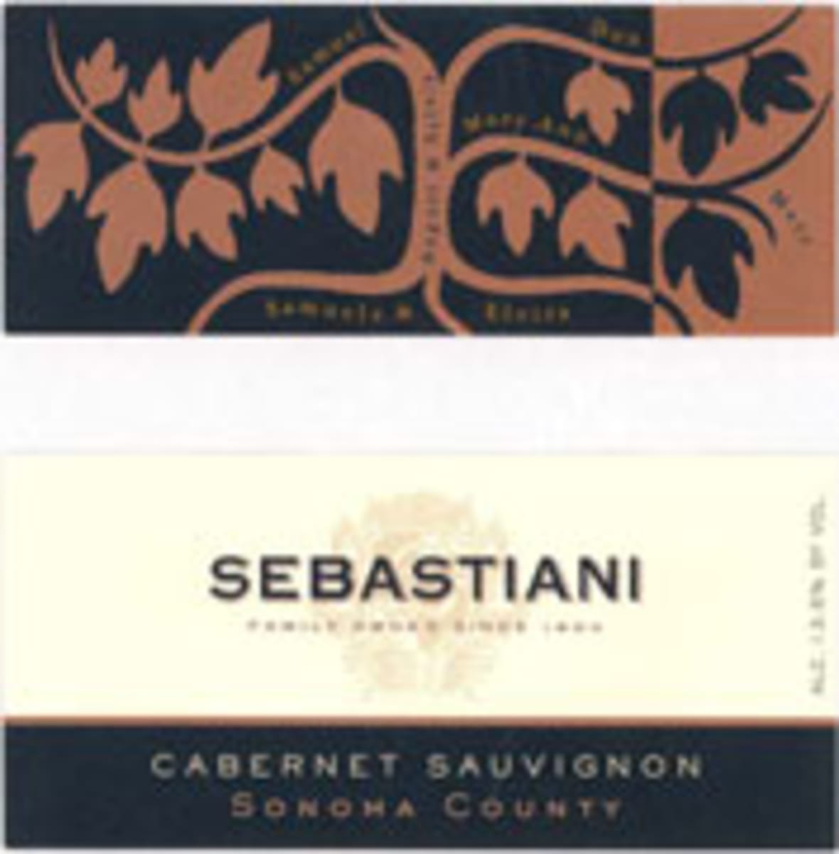 Sebastiani Cabernet Sauvignon 2004 Front Label