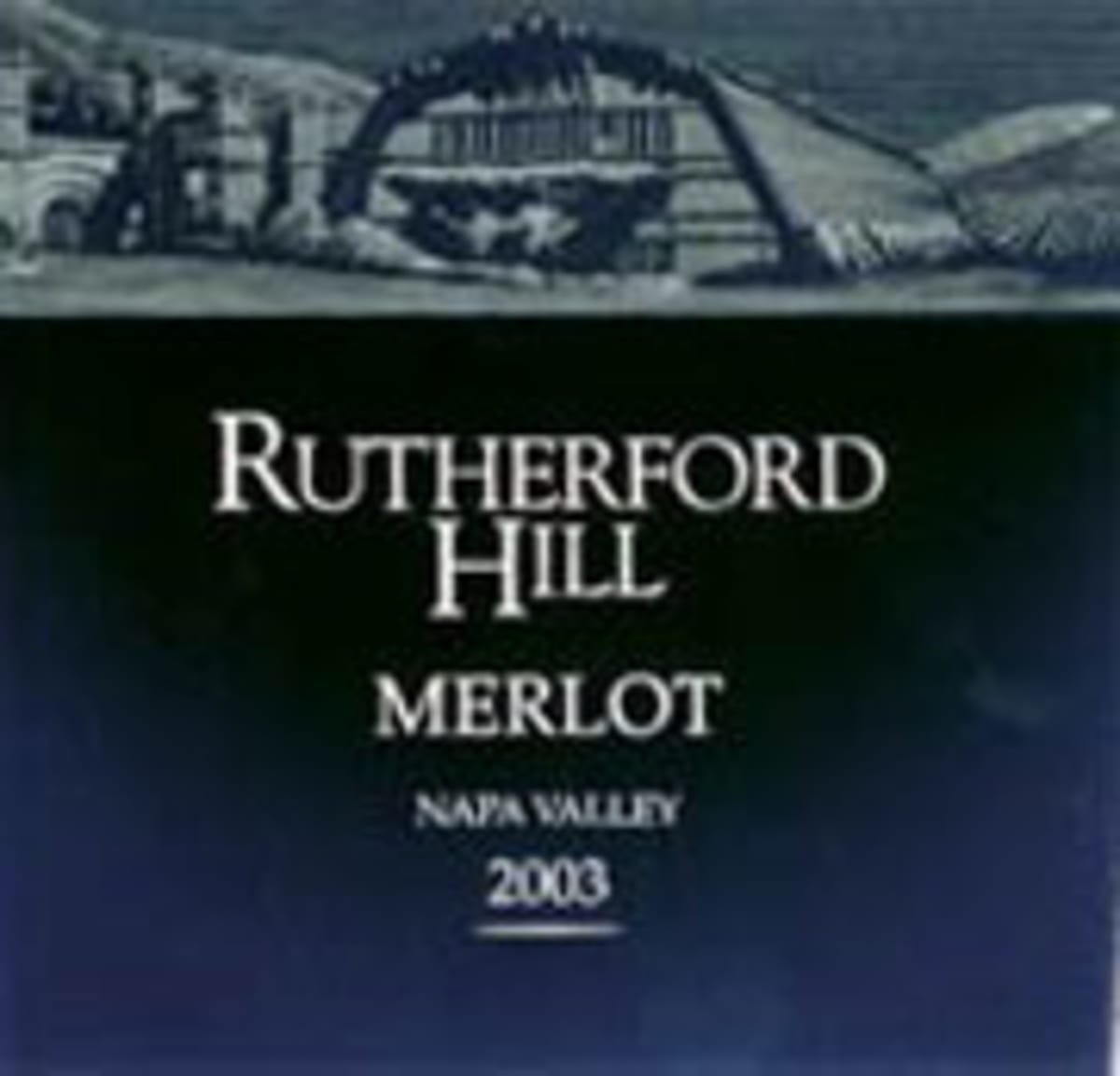Rutherford Hill Merlot 2003 Front Label