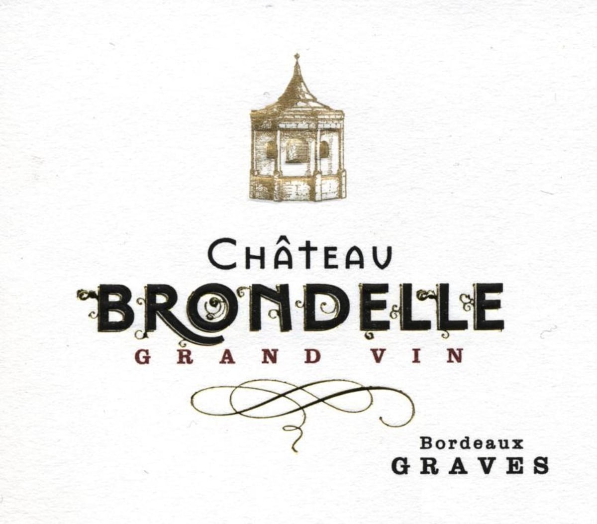 Chateau Brondelle Grand Vin Blanc 2013 Front Label