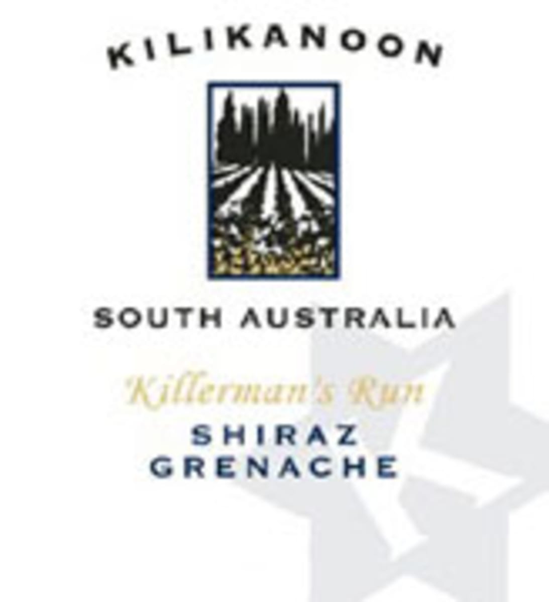 Kilikanoon Killerman's Run Shiraz/Grenache 2004 Front Label