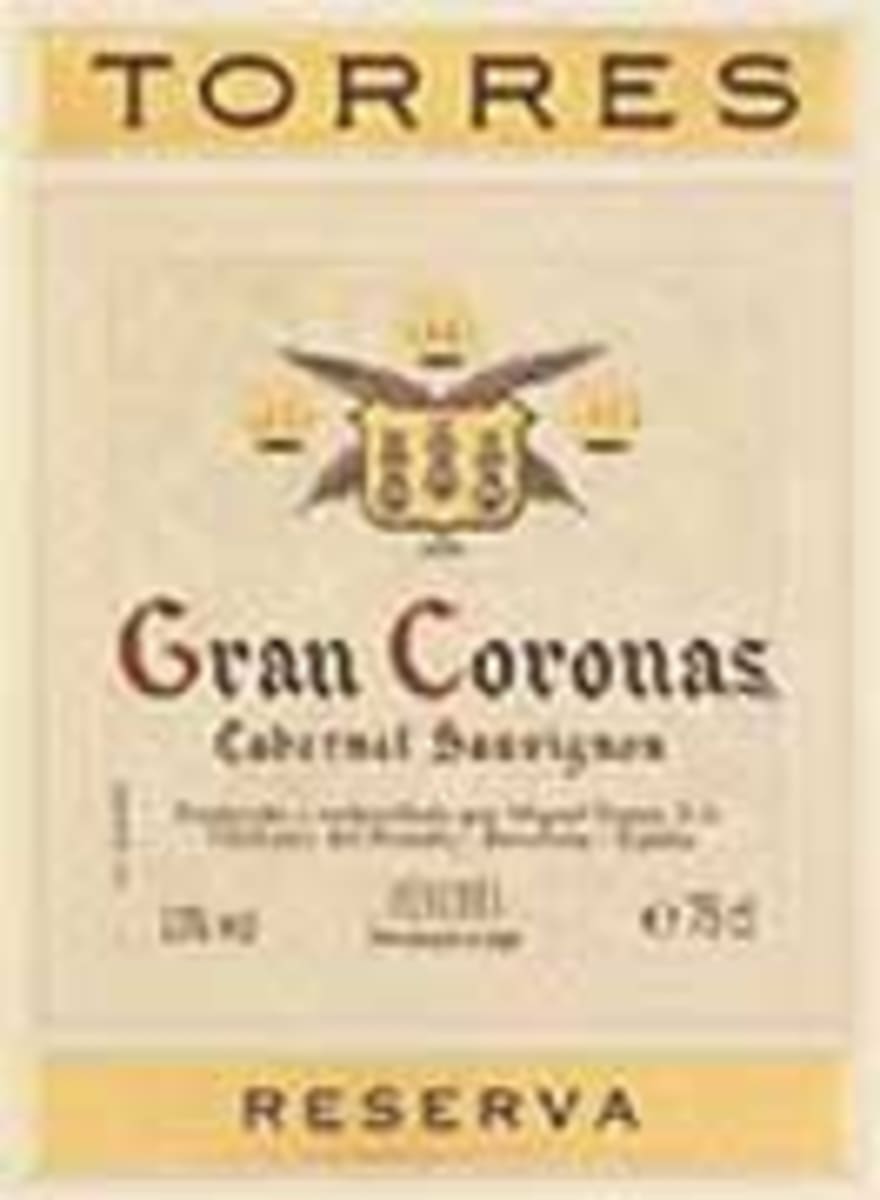 Familia Torres Gran Coronas Cabernet Sauvignon 2003 Front Label