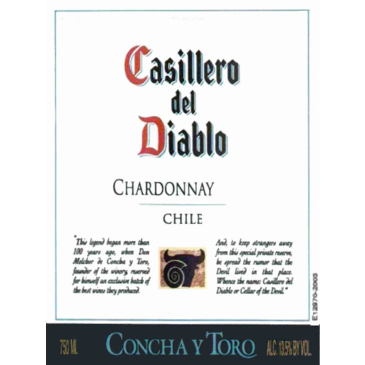 Casillero del Diablo Chardonnay 2006 Front Label