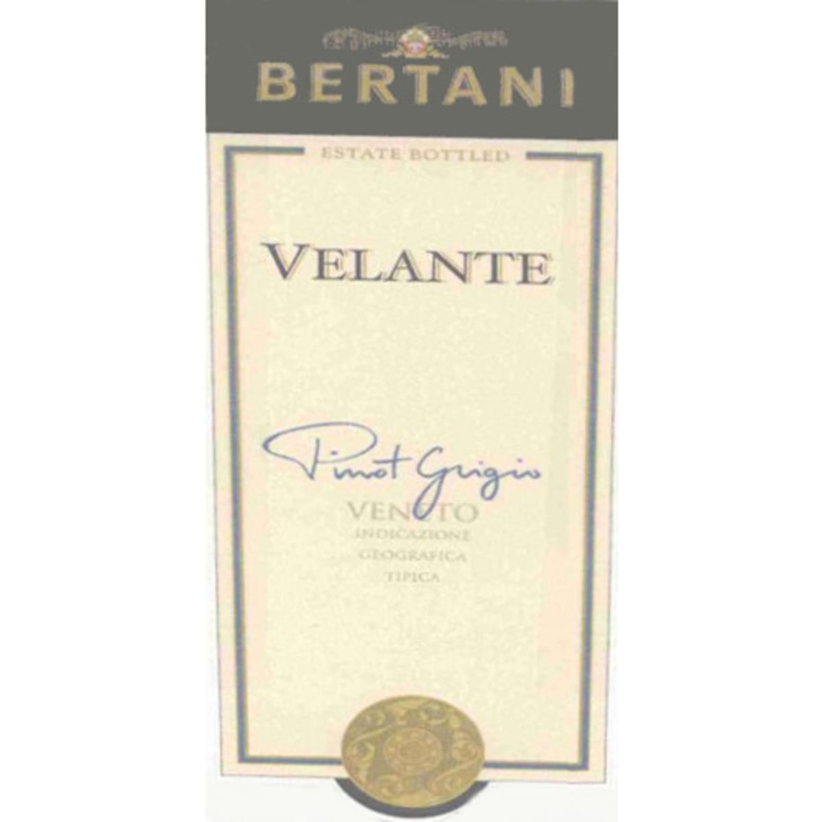 Bertani Velante Pinot Grigio 2005 Front Label