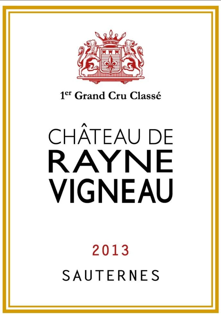 Chateau Rayne Vigneau  2013 Front Label