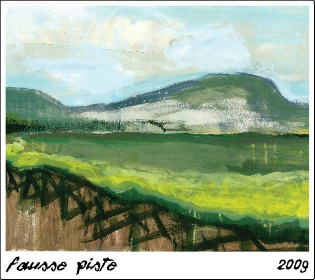 Fausse Piste River Rock Syrah 2009 Front Label