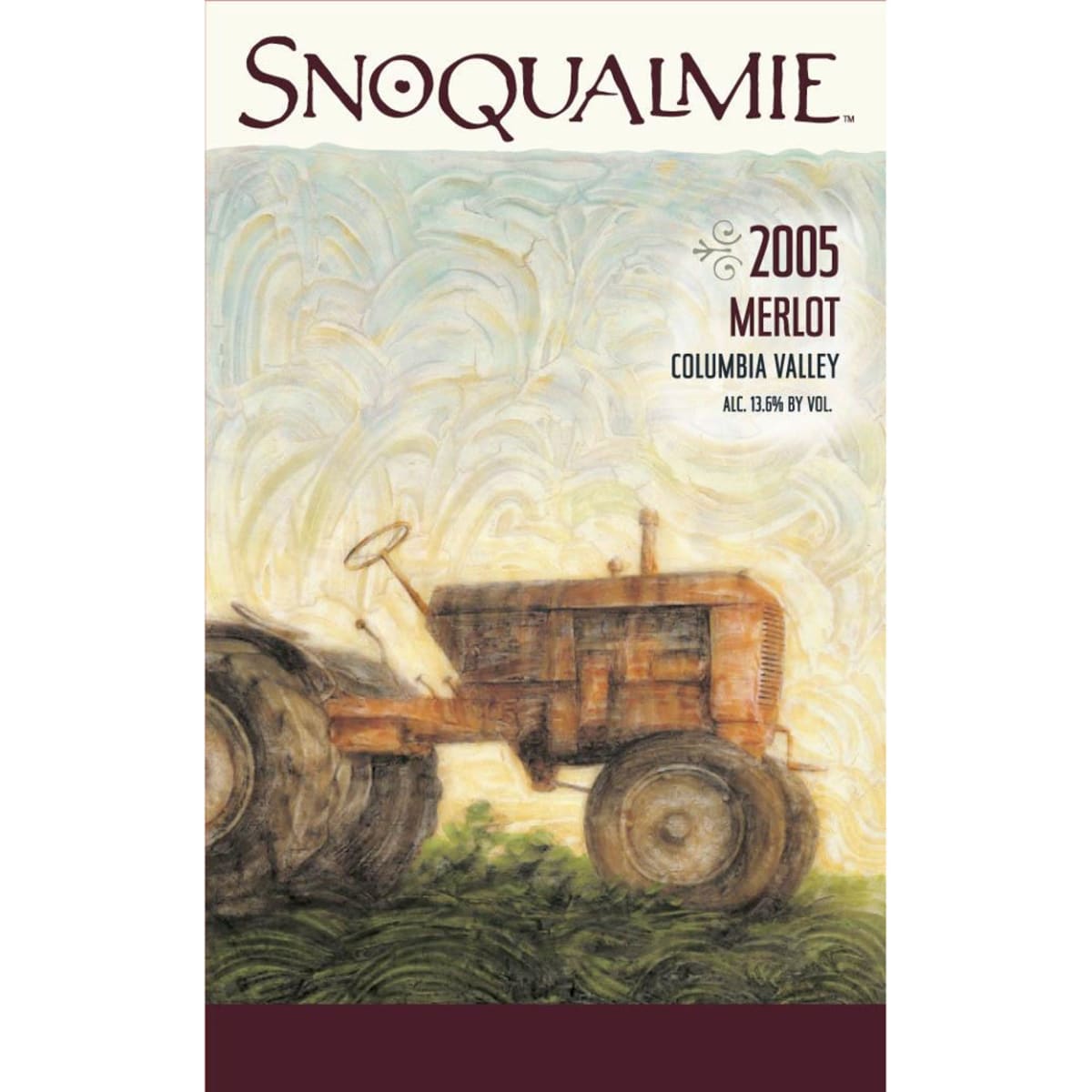 Snoqualmie Merlot 2005 Front Label