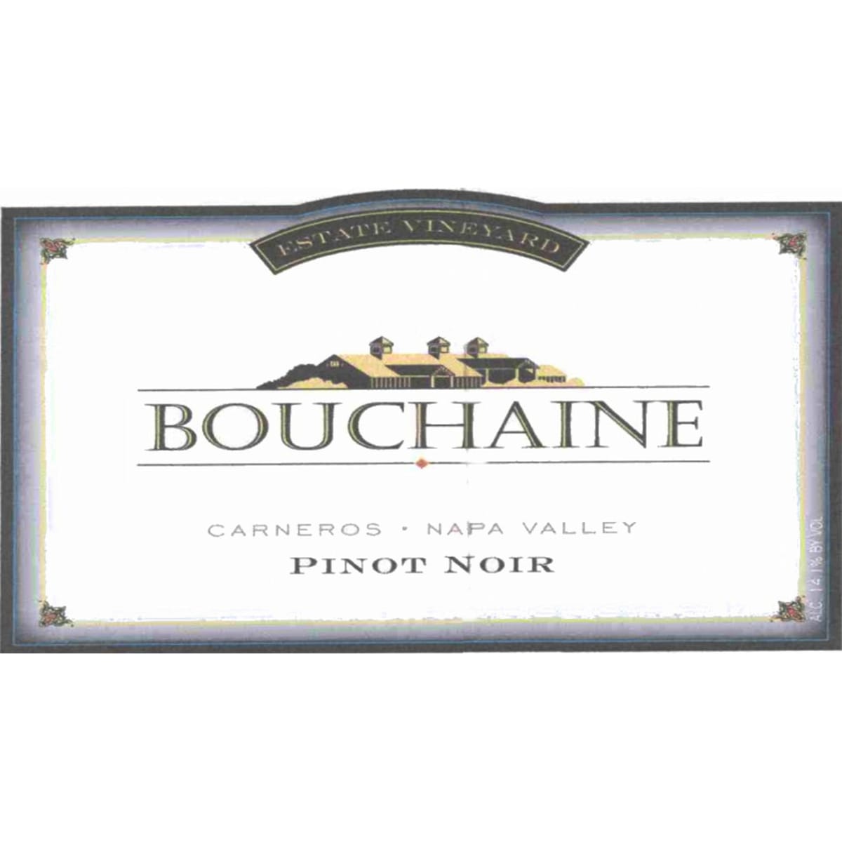 Bouchaine Estate Pinot Noir 2005 Front Label