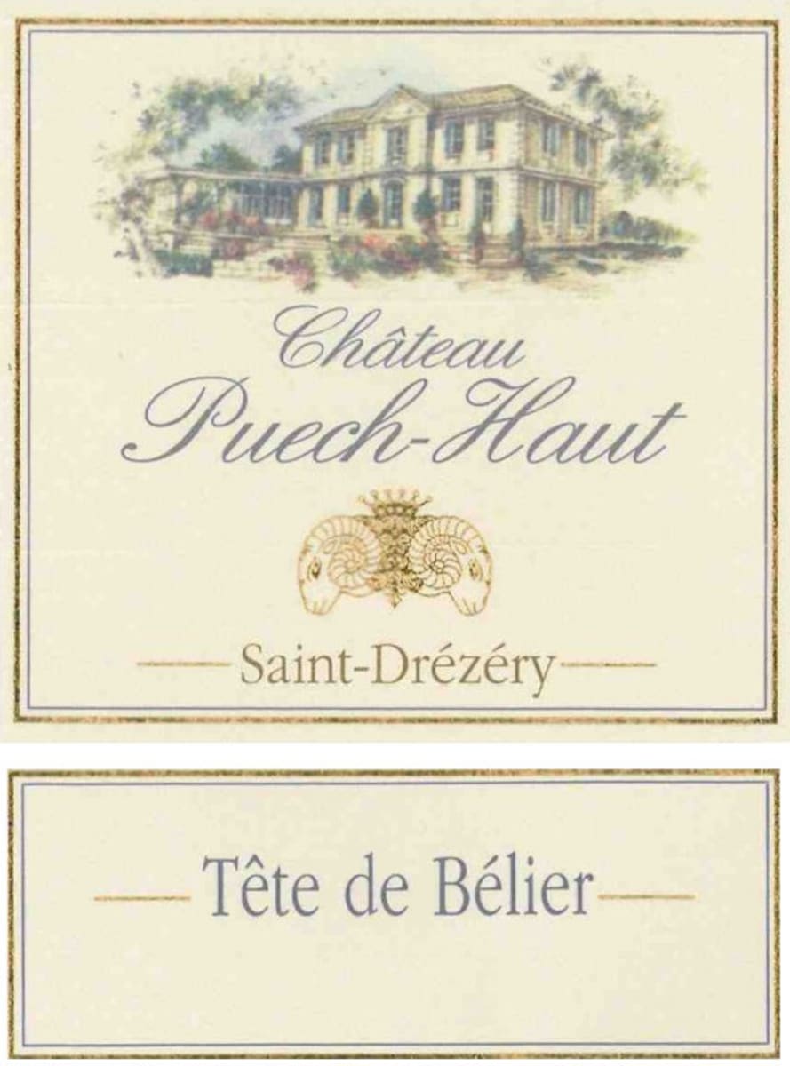 Chateau Puech-Haut Tete de Belier Rose 2011 Front Label