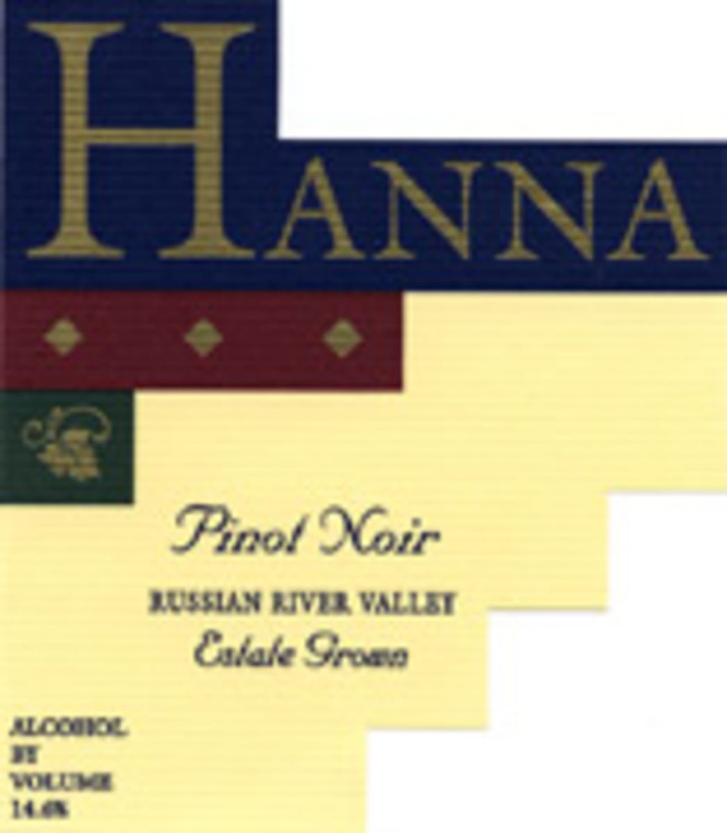 Hanna Pinot Noir 2004 Front Label