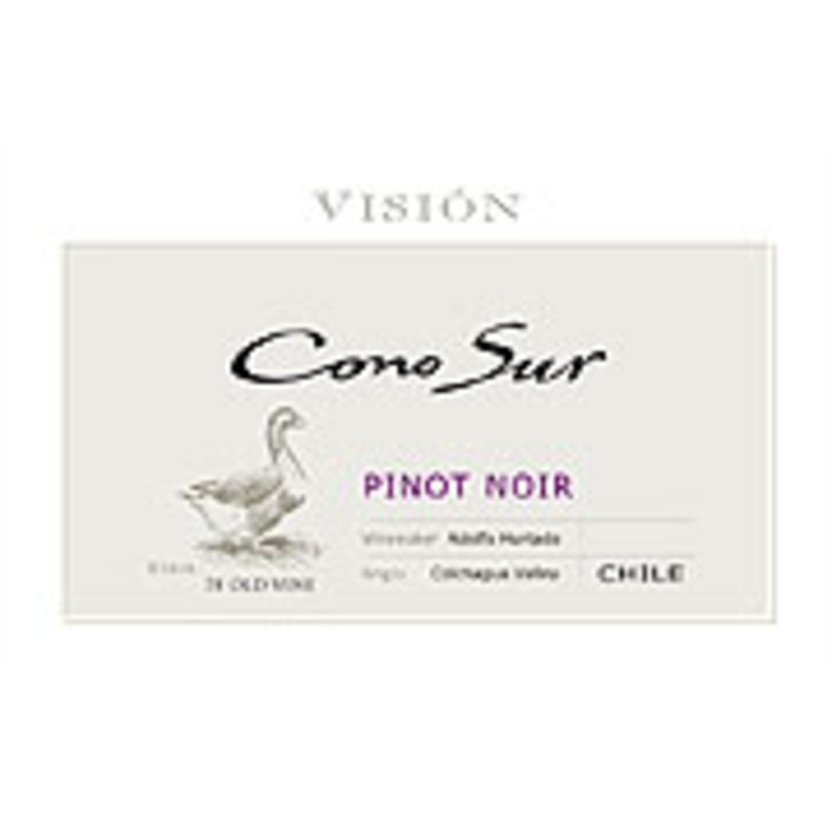 Cono Sur Vision Pinot Noir 2007 Front Label