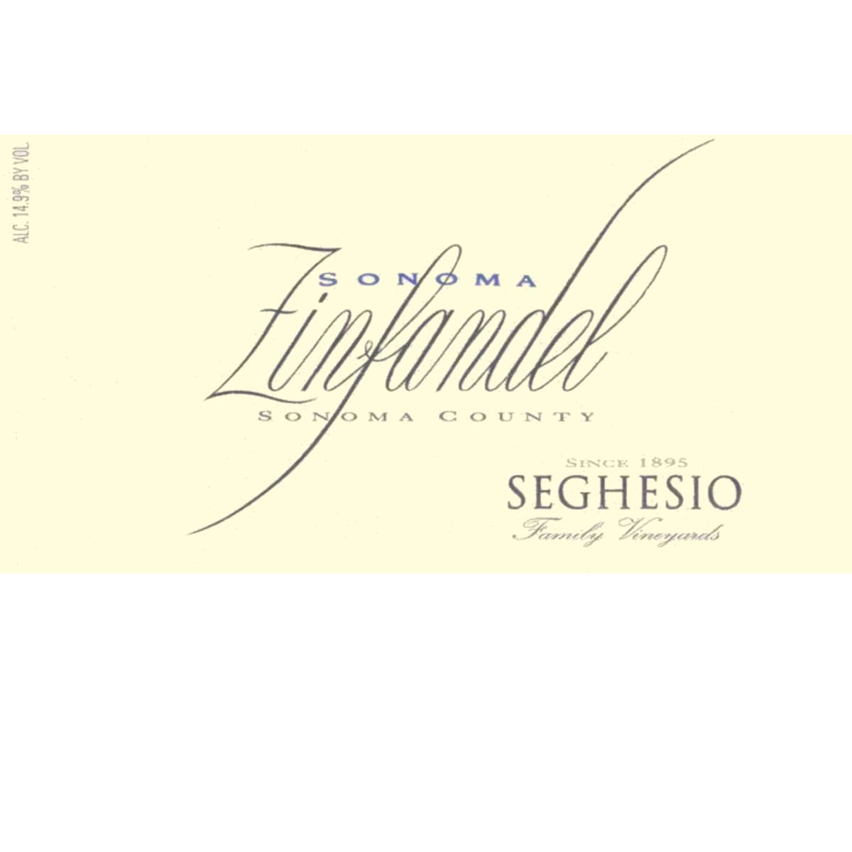 Seghesio Sonoma Zinfandel 2007 Front Label