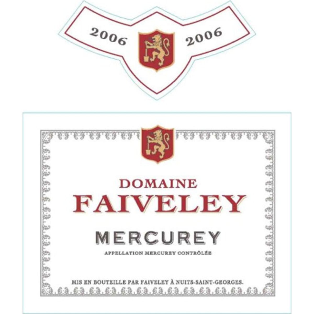 Faiveley Mercurey Rouge 2006 Front Label