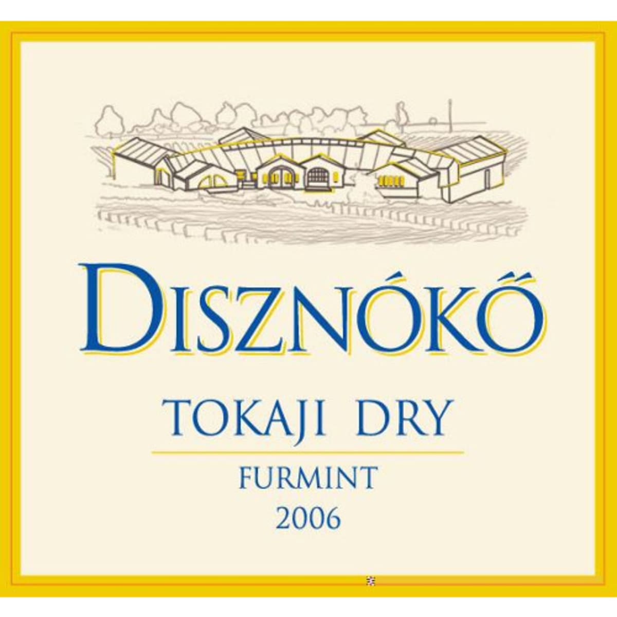 Disznoko Dry Furmint 2006 Front Label