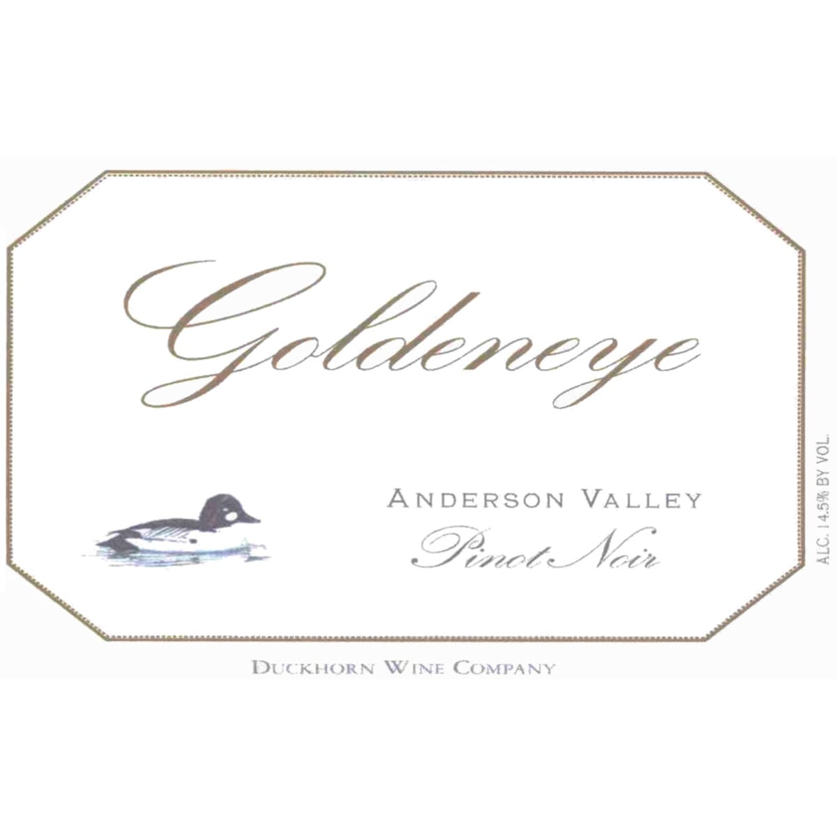 Goldeneye Anderson Valley Pinot Noir 2006 Front Label