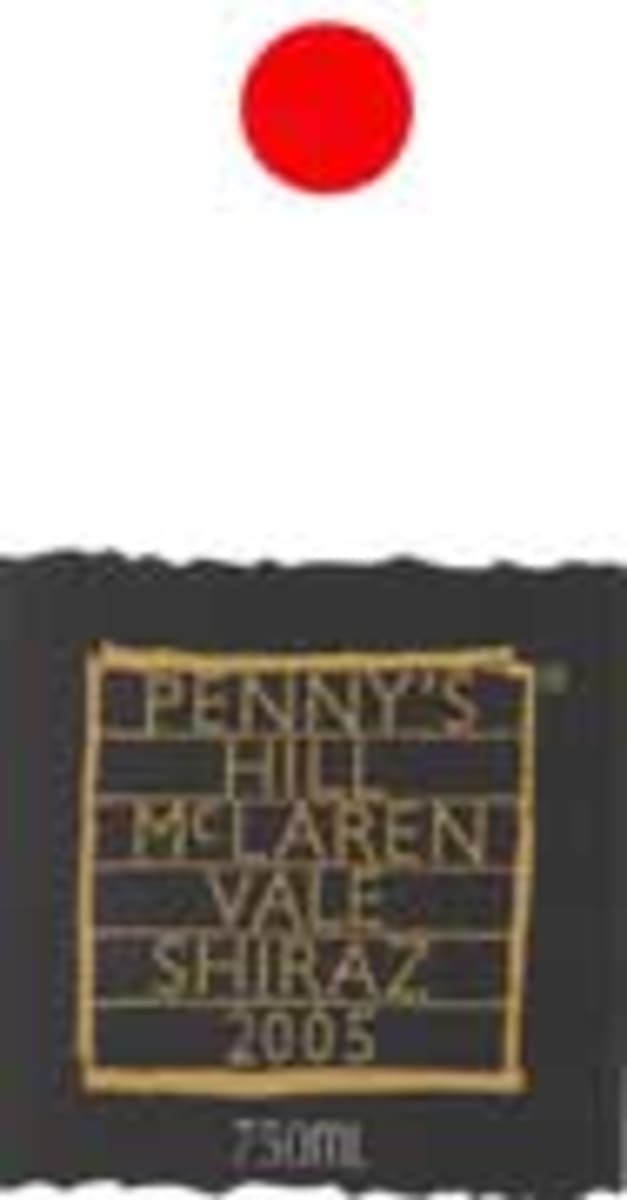 Penny's Hill Shiraz 2005 Front Label