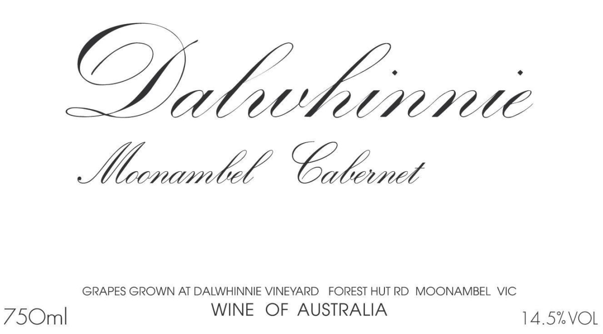 Dalwhinnie Winery Moonambel Cabernet Sauvignon 2012 Front Label