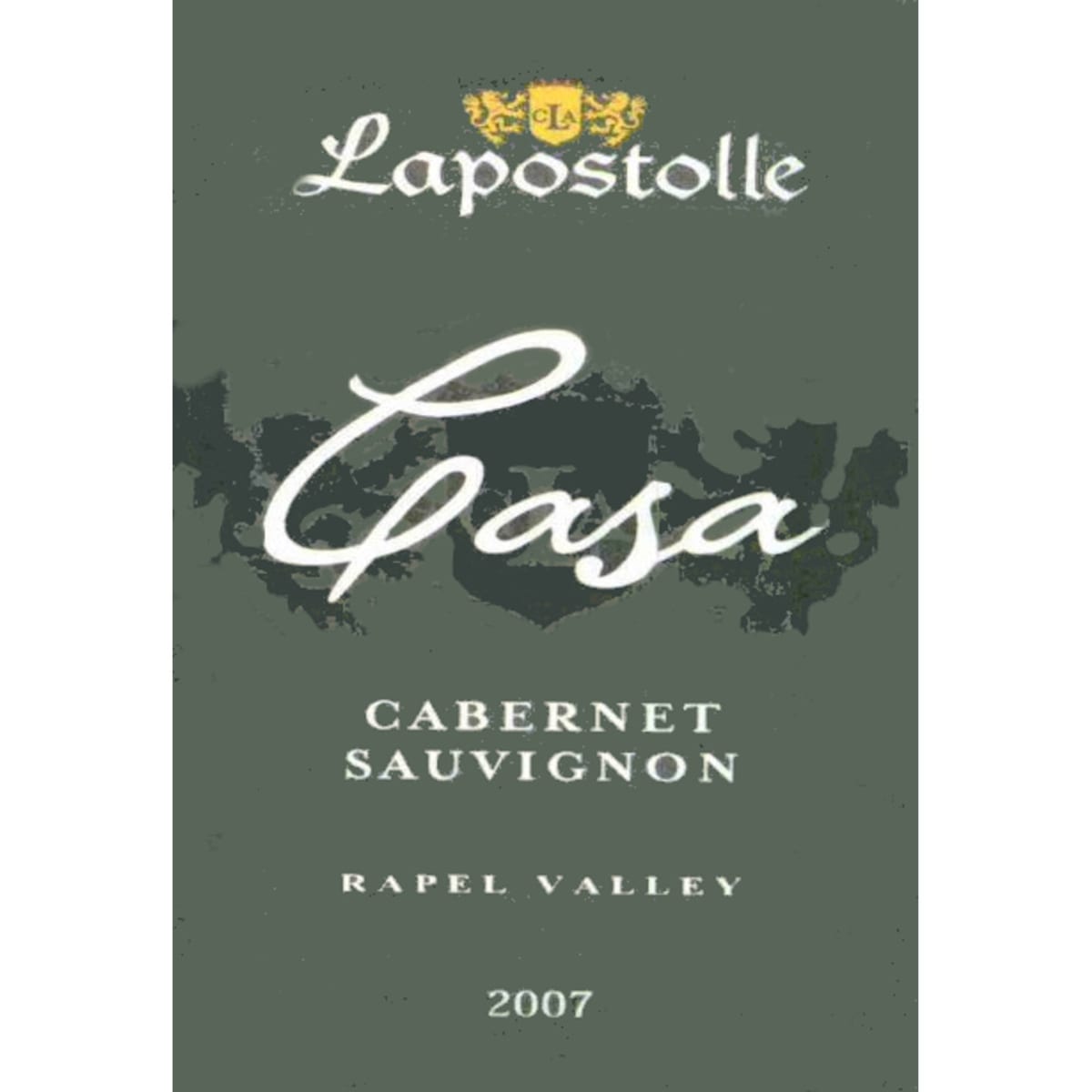 Lapostolle Casa Cabernet Sauvignon 2007 Front Label