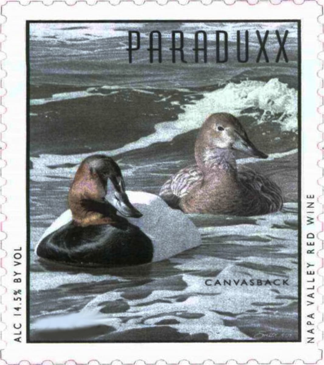 Paraduxx Canvasback 2010  Front Label