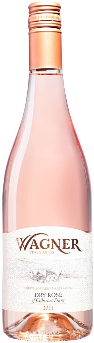 Wagner Vineyards Dry Rose of Cabernet Franc 2021  Front Bottle Shot