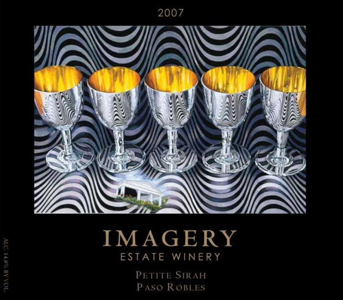 Imagery Estate Winery Petite Sirah 2007  Front Label